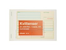 Kvittens A6L numrerade 2x50 blad