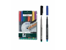 OH-penna/märkpenna Faber Castell Multimark V M blå 10st/fp