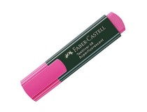 Överstrykningspenna Faber-Castell rosa 10st/fp