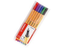 Fiberpenna Stabilo 88 0,4mm 6-pack