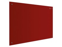 Whiteboardtavla Glas Magnetisk Nobo Diamond 126x71cm röd