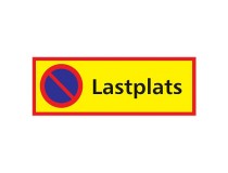 Parkeringsskylt Lastplats 590x210mm aluminium