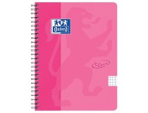 Kollegieblock Oxford Touch A5 rutat rosa 5st/fp