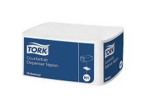 Dispenserservett Tork Counterfold N1 vit 300st/fp