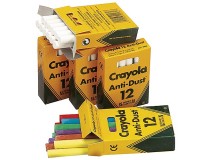 Tavelkrita Crayola blandade färger 12st/fp