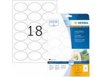 Etikett avtagbar Herma Special oval 63,5x42,3mm 450st/fp