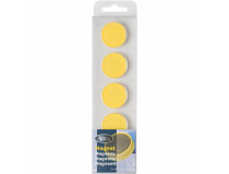 Magnet rund 30mm gul 5st/fp