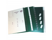 Register plast A4 instick 5-flikar grön