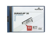 Klämmapp A4L Duraclip 30 ark blå