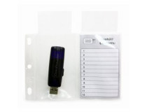 USB-ficka A6 2-fack inkl. etikett 10st/fp