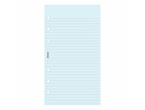 Filofax Personal anteckningsblad linjerade blå 30st/fp