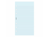 Filofax Personal anteckningsblad linjerade blå 30st/fp