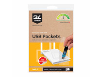 USB-ficka 3L självhäftande 90x52mm 100st/fp