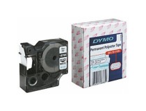 Märkband Dymo M1120 Polyester 9mm svart/vit