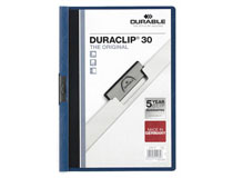 Klämmapp A4 Duraclip 2200 blå 25st/fp