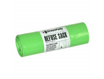 Sopsäck GreenPolly 125l 0,045mm grön 10st/rulle