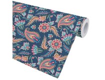 Presentpapper Paisley blå 57cmx154m