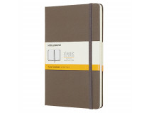 Anteckningsbok Moleskine Classic Large linjerad brun