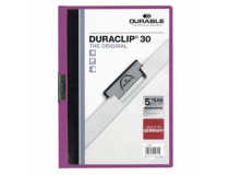 Klämmapp A4 Duraclip 2200 lila 30 ark