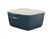 Förvaringsbox Leitz Cosy 2 lådor grå