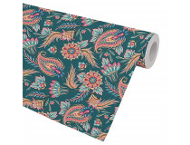 Presentpapper Paisley grön 57cmx154m