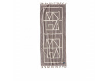 Badlakan Monogram 180x80cm grå