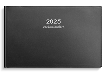 Veckokalendern plast svart 2024