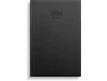 Dagbok konstläder svart 2024