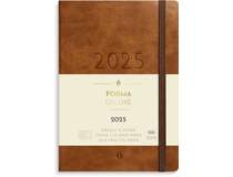 Liten Veckokalender Forma Deluxe brun 2024