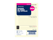 Filofax Pocket Dagbok refill 2024 v/u