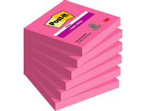 Post-it Super Sticky 76x76 rosa 6st/fp