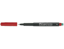 OH-penna/märkpenna Faber-Castell Multimark 1513 F röd 10st/fp