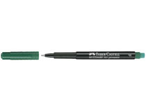 OH-penna/märkpenna Faber-Castell Multimark 1513 F grön 10st/fp