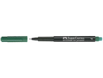OH-penna/märkpenna Faber-Castell Multimark 1513 F grön 10st/fp