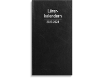 Lilla Lärarkalendern svart konstläder 2023-2024