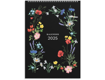 Väggkalender Illustrerad blomster 2024