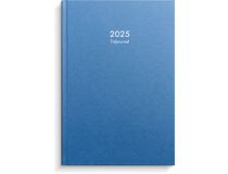 Tidjournal blått kartongomslag 2025