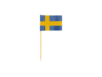 Partypinne Sverigeflagga 8cm 50st/fp