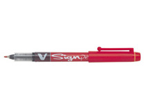 Fiberpenna Pilot V-Sign Pen 2,0mm röd 12st/fp