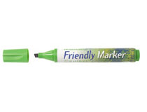 Märkpenna Friendly Marker snedskuren grön 10st/fp