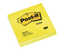 Post-it 654 neongul 76x76 6st/fp