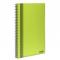 Kollegieblock Bantex PP A4 linjerat lime