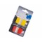 Märkflikar 25x43mm gul/röd 2x50st/fp