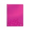 Kollegieblock Leitz WOW A4 80g linjerat rosa