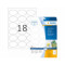 Etikett avtagbar Herma Special oval 63,5x42,3mm 450st/fp
