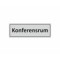 Skylt Konferensrum 225x80mm aluminium