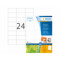 Etikett Herma Recycled 70x37 A4 2400st/fp