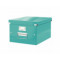 Förvaringsbox Leitz WOW Click & Store medium isblå