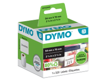 Etikett Dymo diskett 70x54 vit 320st/fp