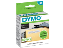 Etikett Dymo returadress 24x54 vit 500st/rulle